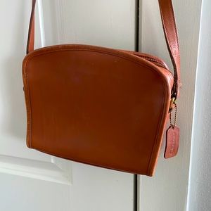 Authentic vintage Brown leather Coach bag